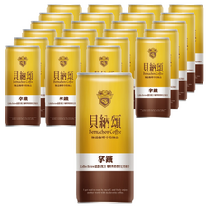 貝納頌 拿鐵咖啡, 210ml, 72罐