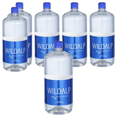 WILDALP 奧地利 天然礦泉水 1500ml x 6瓶, 甘甜醇美，富含多種礦物質, 低鈉高氧，分子小，易吸收, 1.5L