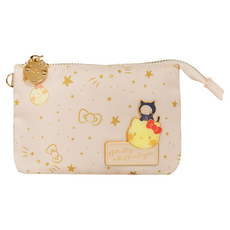 Hello Kitty 凱蒂貓 幾米 月亮忘記了 三層零錢包, 15x1.5x10cm, 15 x 1.5 x 10cm, 米色, 70g, 1個