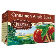 CELESTIAL SEASONINGS 詩尚草本 蘋果肉桂茶, 無咖啡因草本茶, 20茶包, 1.7 OZ (48g), 2.4g, 20包, 1盒