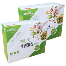 Cleanson 衛生手套, 23.5x27 公分, 500入, 2盒