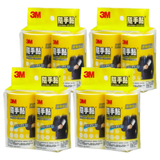 3M Scotch-Brite 百利 隨手黏毛絮補充包 衣物用 2捲, 4包