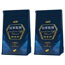 UCC 冠軍監修甘醇橙香咖啡豆 全豆, 225g, 柑橘、蘋果、糖蜜風味, 咖啡豆(無研磨), 2包