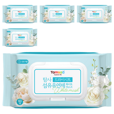 Tamsaa 譚姆薩 White Musk 香氛柔順衣物烘衣紙， 60枚入, 60張, 5包