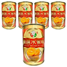 飯友嚴選水蜜桃 (Choice Grade), 淨重425g, 固形量230g, 425g, 5罐
