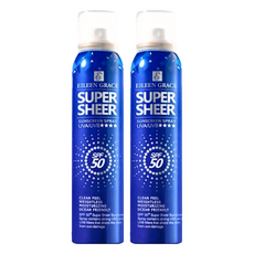 EILEEN GRACE 妍霓絲 SPF50 清爽沁涼防曬噴霧 180ml, 海洋友善, Super Sheer, 防曬噴霧, 2瓶