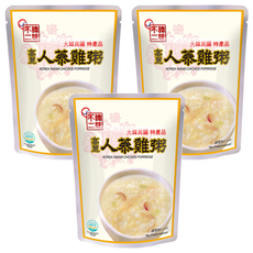 韓味不二 高麗人蔘雞粥, 280g, 隔水加熱即食, 韓國宮廷養身美食, 3包