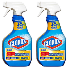 CLOROX 高樂氏 萬用強力去汙清潔劑, 全方位居家清潔, 30秒去汙除臭殺菌, 946ml, 2瓶