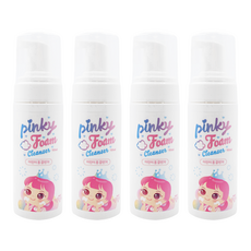 i'm pinky Princess 兒童專用泡沫潔顏慕斯, 細緻綿密慕斯 溫和潔膚, 弱酸性PH值 肌膚油水平衡, 不流淚配方, 150ml, 4瓶