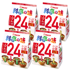 Marukome 綜合味噌湯 Set, 4種口味 x 6包, 共24包, 432g, 4袋