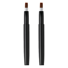 KAI 貝印 cosmeup 伸縮平頭唇筆, PBT材質, 機身尺寸110x10x10mm, 重量7g, 日本製造, HC-3750, 2支