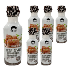 AJUMMA REPUBLIC 阿珠嬤 韓式醃烤肉醬 烤肉醬 醃製 拌炒, 335g, 6瓶