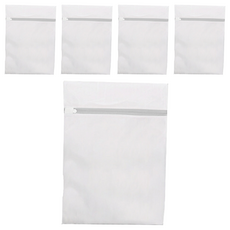 洗衣袋 加厚細網 50x60cm, Set 5, 白色, 5個