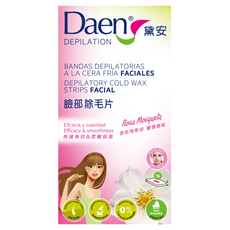 Daen 黛安 玫瑰果油臉部除毛片, 快速有效 柔嫩保濕, 1盒