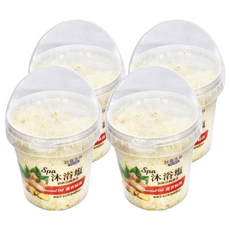TAIYEN 台塩生技 薑香SPA沐浴鹽, 頂級法國調香, 薑香精油, 900g, 4罐