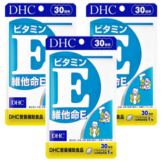 DHC 維他命E 30日份, 100%植物萃取, 增進肌膚與血球的健康, 30顆, 10.2g, 3包