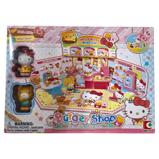 Sanrio 三麗鷗 凱蒂貓街角漢堡店 Set, Hello Kitty Mini-Town, 4合1, 1盒