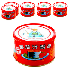 同榮 番茄汁鯖魚罐頭, 230公克, 保證不添加防腐劑、人工色素, 230g, 6罐