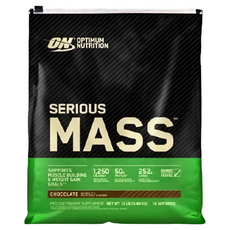 OPTIMUM NUTRITION 歐恩 高熱量乳清蛋白 Serious Mass, 巧克力口味, 12lb, 1袋