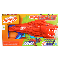 NERF 小菁英系列 Lionfury 玩具槍, 16發子彈, 簡易拉動設計