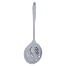 Kitchen Factory 糖果色矽膠濾勺 灰色 1入, 耐熱100°C, 韓國製造, 34.4*10 cm, 1支