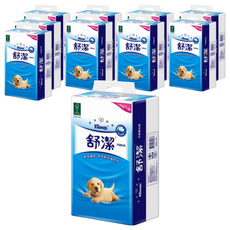 Kleenex 舒潔 棉柔舒適平版衛生紙 300張, 6包, 10袋