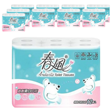 春風 捲筒衛生紙 柔白印花 270張, 12捲, 10袋