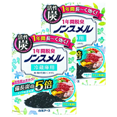 Hakugen Earth 白元冰箱除臭劑 B082 綠盒 冷藏專用, 83g, 2個
