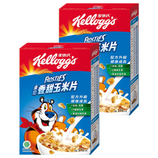家樂氏 Kellogg's FROSTIES 東尼香甜玉米片 - 低脂, 高纖, 8種維生素, 無香料與色素, 健康早餐好選擇, 175g, 2盒