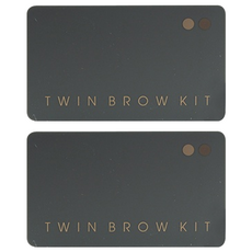 Missha 雙色眉粉盤, 貼合肌膚 妝效自然, Twin Brow Kit, 2號 灰棕色, 2個