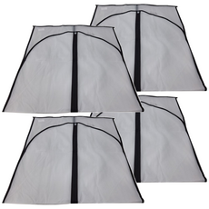 全罩衣物防塵套 Set 4, EVA高品质塑料, 特大號(60 x 120cm), 4個裝, 1組