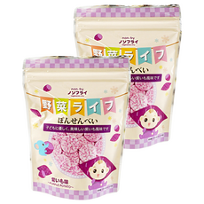 寶寶食堂 Non-fry 非油炸寶寶仙貝, 紫薯口味, 甘薯, 19g, 2包