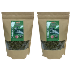 茂喜食品 有機綠豆 400公克, 適合做成飲品或甜點, 400g, 2包