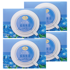 Magnet 曼寧 藍莓果茶 15包, 鮮美瞳之果實藍莓, 花草原料, 品質安心, 幫助消化, 呵護您的健康, 2g, 4盒