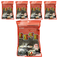 耆盛食品 熟黑芝麻, 220公克, 嚴選食材, 涼拌小菜/壽司/飯糰適用, 220g, 5包