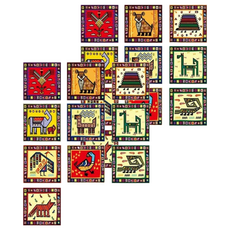 元素生活館 花磚壁貼 10片組, 20x20公分 PVC材質 防水防火防曬, 20 x 20cm, B13, 2組