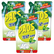 泡舒 洗潔精 綠茶 補充包，溫和不刺激，洗淨力強, 800g, 3包