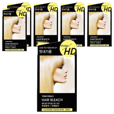 TONYMOLY Make HD 漂髮劑第1劑 Set, 對頭髮損傷較小, 讓髮色變漂亮的漂髮劑, 6盒
