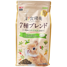 GEX 彩食健美 幼兔 乾飼料，7種和漢植物混合，900g, 1包
