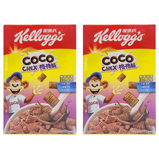 Kellogg's 家樂氏 COCO 可可猴 格格脆巧克力, 含維生素A/B1/B2/C/E 含鈣鐵, 非油炸, 330g, 2盒