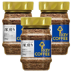 KEY COFFEE 即溶咖啡粉 深煎 80g, 3罐