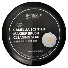 BAYBEYLA貝貝拉 茶花香氛化妝刷清潔皂 100g/盒, 1個