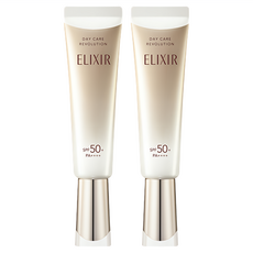 ELIXIR 怡麗絲爾 彈潤多效美肌乳SP+，SPF50+ PA++++，妝前/防曬/保養三效合一, 35ml, 2條