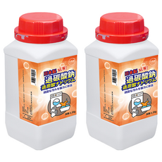 百貨通 過碳酸鈉去污粉, 日本製, 強力去除頑固污漬, 淨重1.2kg, 2罐, 1.2kg