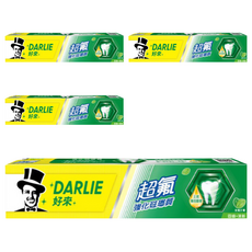 DARLIE 好來 超氟強化琺瑯質牙膏, 持久清新 固齒 含薄荷精華, 50g, 4條