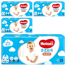 HUGGIES 好奇 雲柔乾爽黏貼型尿布, L, 216片