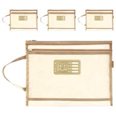 非粘貼型手提網紗資料袋 Set 4, 尺寸: 24*32cm, 顏色: 粉/藍, 材質: 網紗, 可裝A4紙, A4, 4個