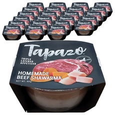 Tapazo 特百滋 開胃三層杯 犬用 #5 黃金慢燉小牛, 自製牛肉沙威瑪 80g, #5黃金慢燉小牛, 24個