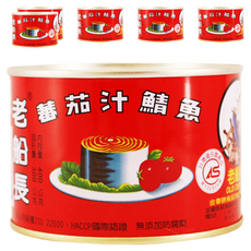 老船長 番茄汁鯖魚, 無添加防腐劑, 台灣製造, 400g, 6罐