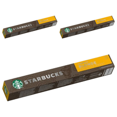 STARBUCKS 星巴克 黃金烘焙咖啡膠囊 Nespresso咖啡機專用, 5.3g, 10顆, 3盒